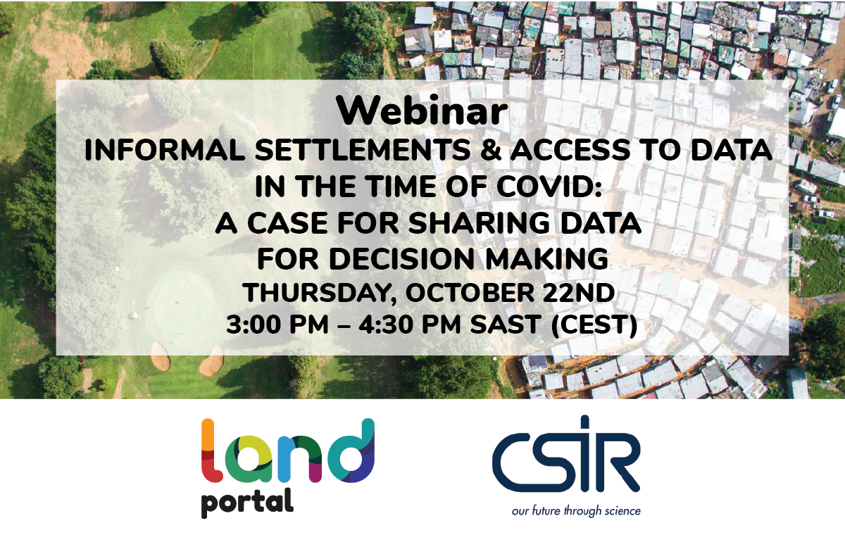 Informal settlements and access to data in the time of COVID: a case for sharing data for decision making