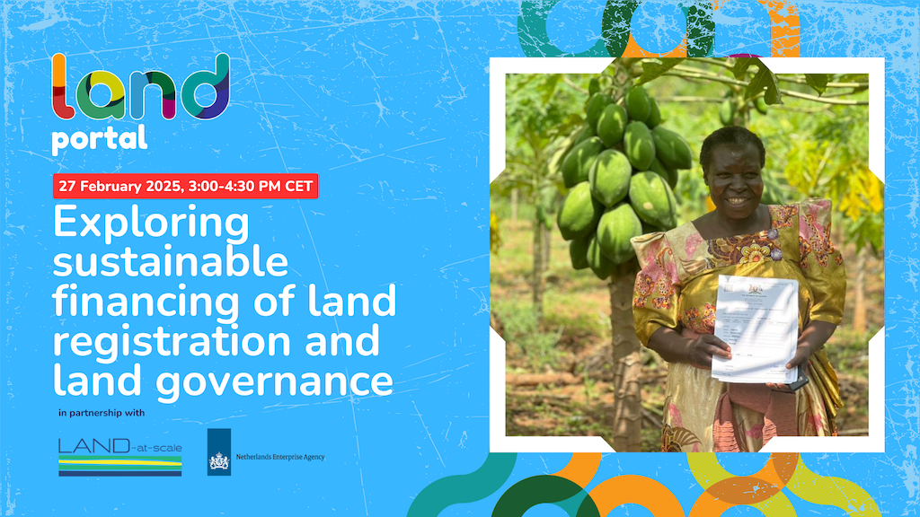 Sustainable financing for land administration