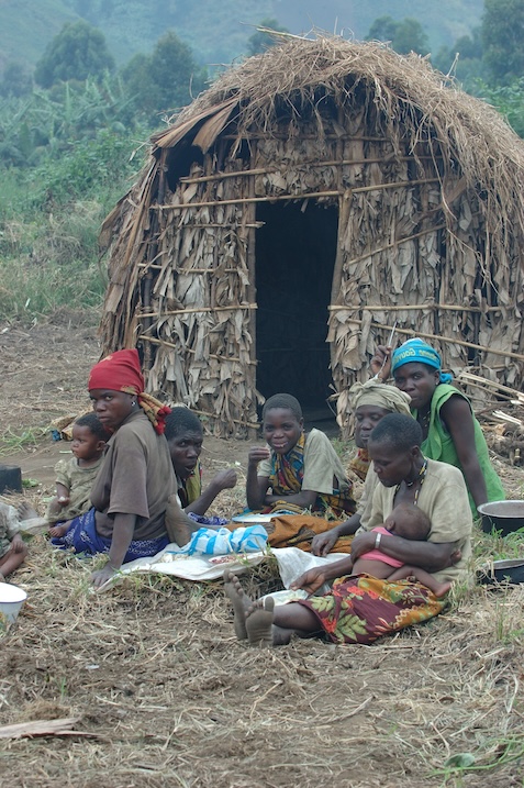 Photo by Julien Harneis. Displaced family of pygmies in Shasha DRC via Flickr CC-BY-NC 2.0 