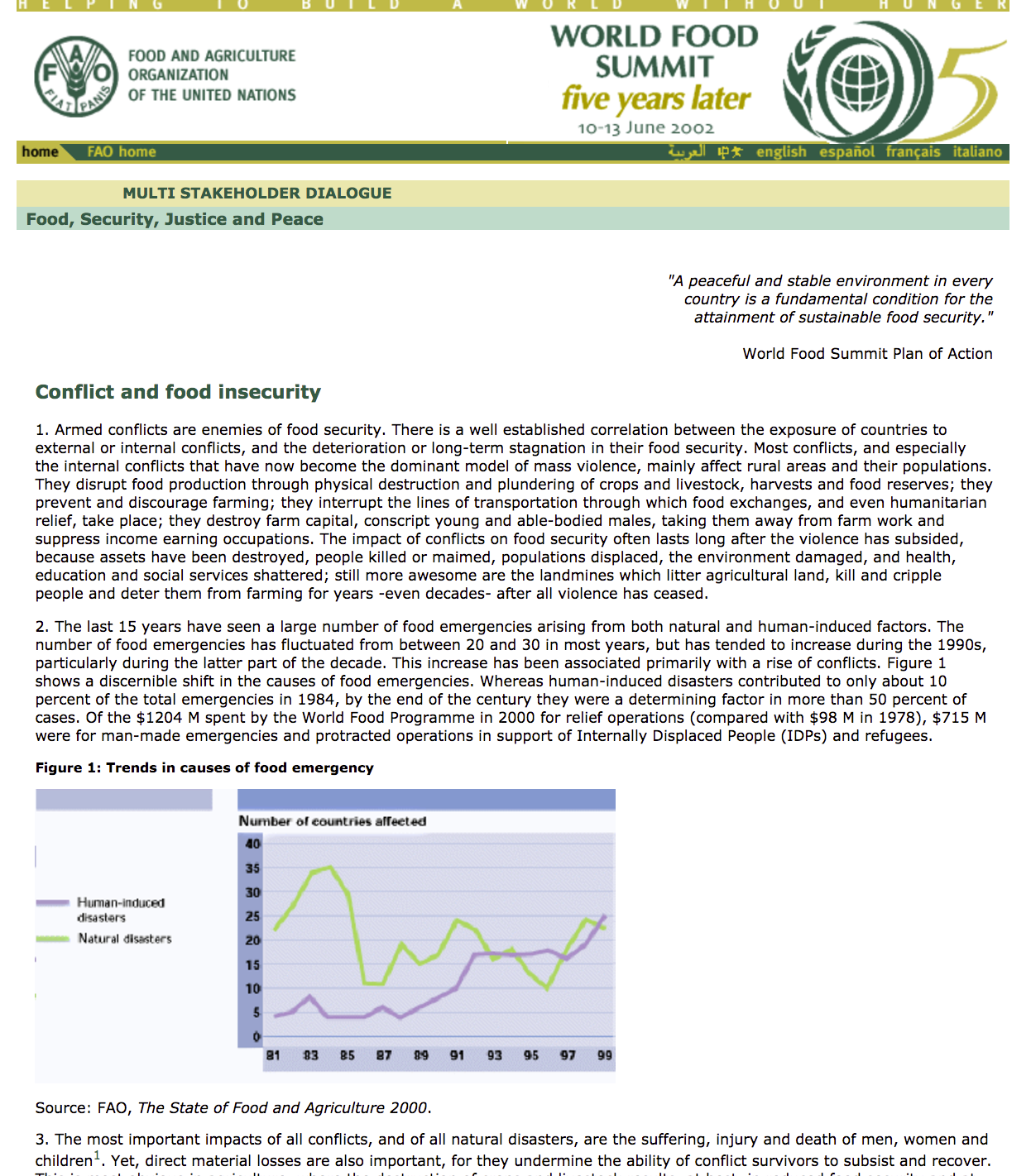 Conflict and Food Insecurity cover image