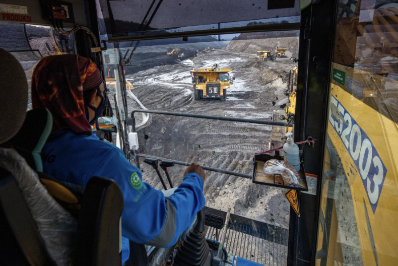 A coal mine in Tenggarong, East Kalimantan