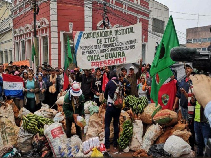 Struggle. Peasant protest last year in front of the Ministry of Agriculture.