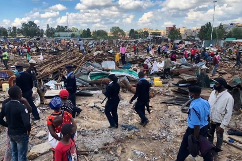 Rapid Mapping of Areas Marked for Demolitions