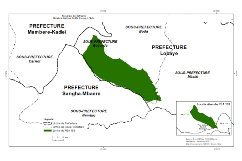 Carte de la concession attribuée à Bois Rouge. [EIC/OpenFacto].