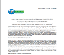 Analyse du processus d’extension de la ville de N’Djamena au Tchad 